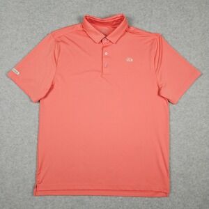 Good Good Men's Large Peach Pitch Polo Shirt Golf Performance Short Sleeve Sport